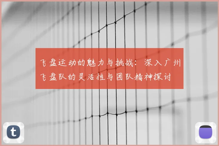 飞盘运动的魅力与挑战：深入广州飞盘队的灵活性与团队精神探讨